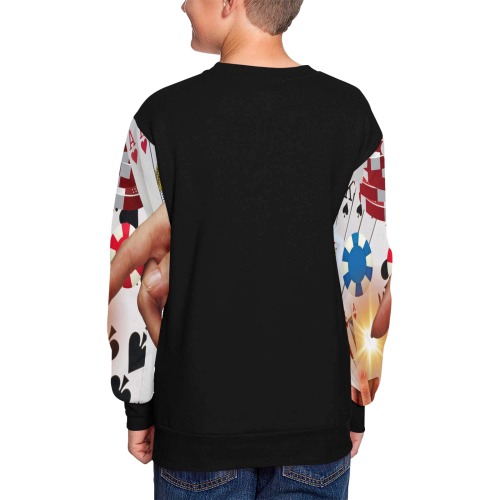 POKER NIGHT TOO Kids' All Over Print Sweatshirt (Model H37)