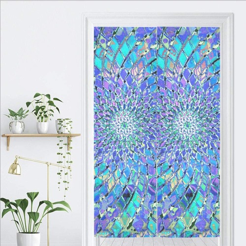Nidhi-march 2020- blue Door Curtain Tapestry