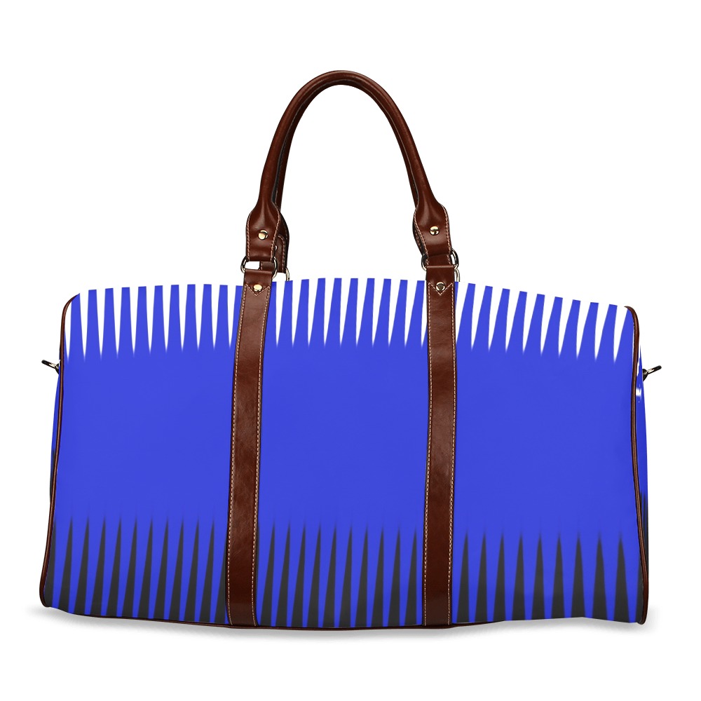 Wave Design Blue Waterproof Travel Bag/Small (Model 1639)