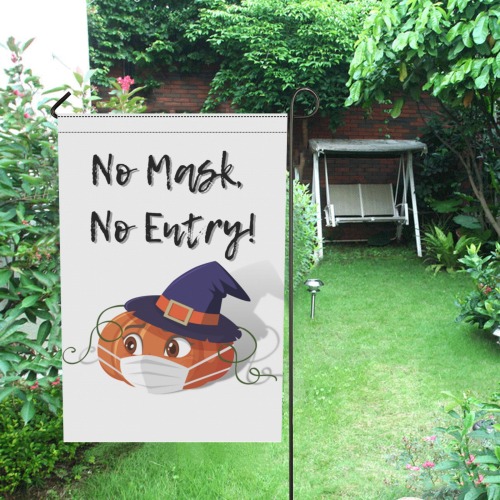 Halloween No Entry 1 Garden Flag 12‘’x18‘’(Twin Sides)