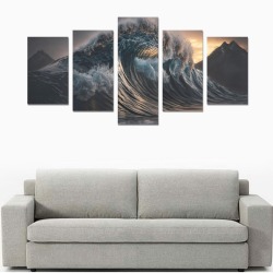 Wave 5 Canvas Print Sets C (No Frame)