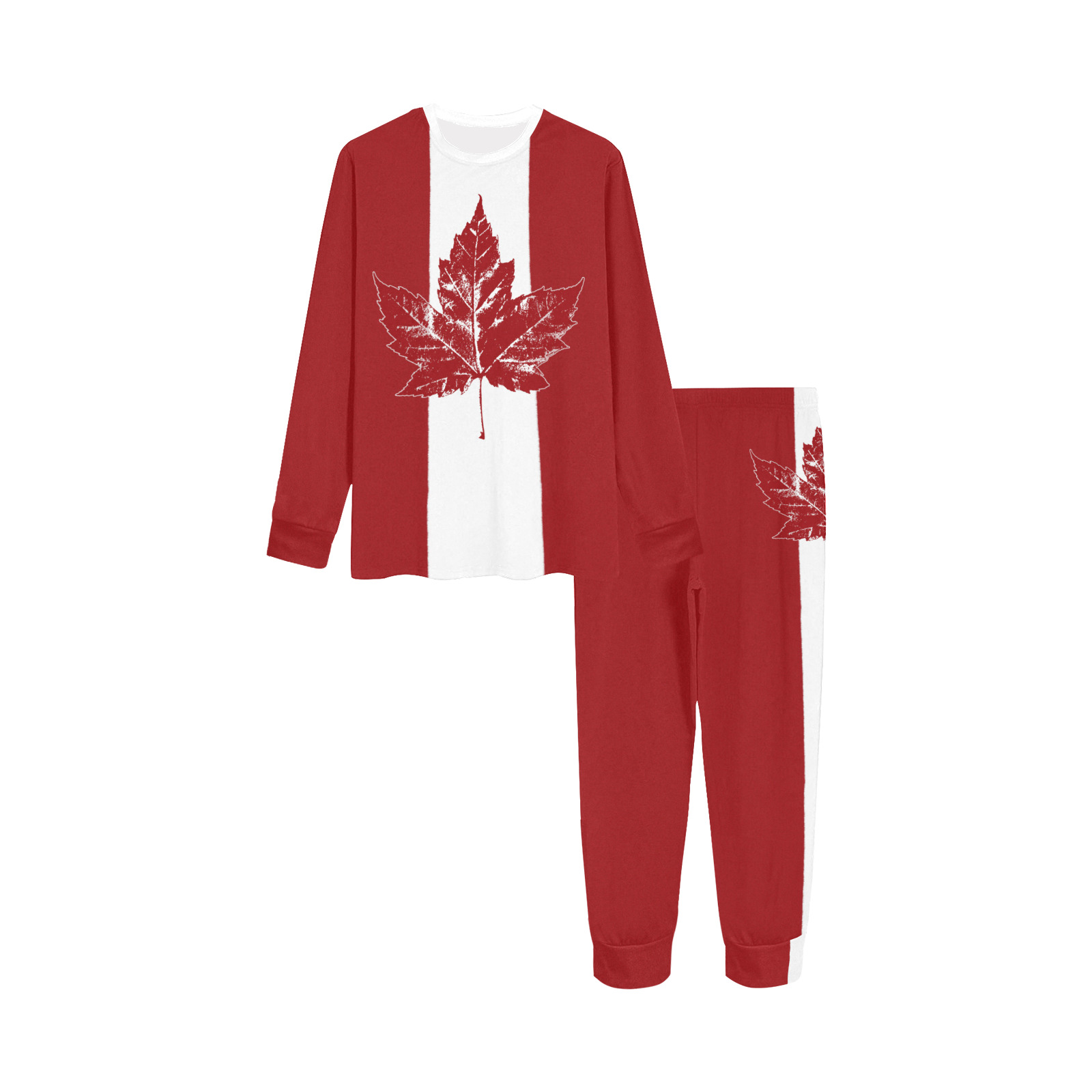 Cool Kid's Canada Flag Pajamas Kids' All Over Print Pajama Set