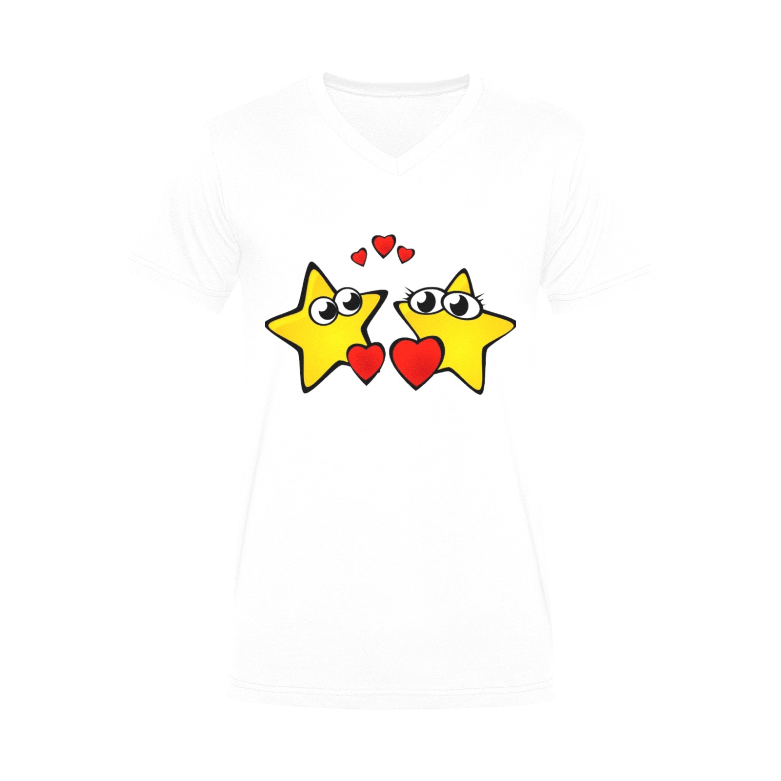 Valentines day Men's V-Neck T-shirt (USA Size) (Model T10)