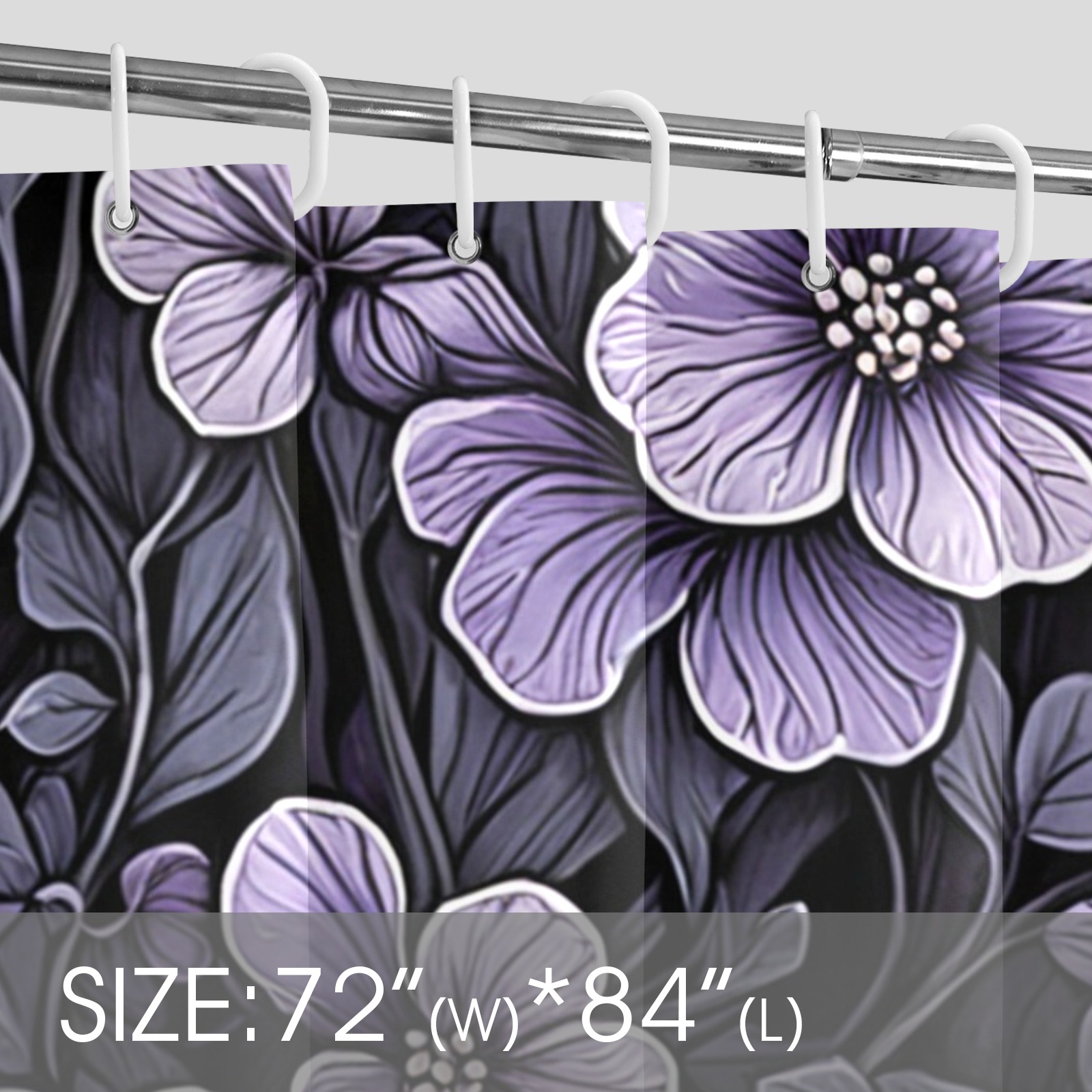 Fabulous Florals 36 Shower Curtain 72"x84"