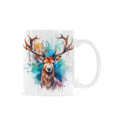 Christmas Deer v2 Custom White Mug (11oz)