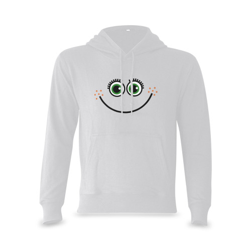 Funny Comic Cartoon Expressive Happy Freckle Face Oceanus Hoodie Sweatshirt (Model H03)