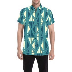 Tribal Abstract Shirt Men's All Over Print Short Sleeve Shirt (Model T53)