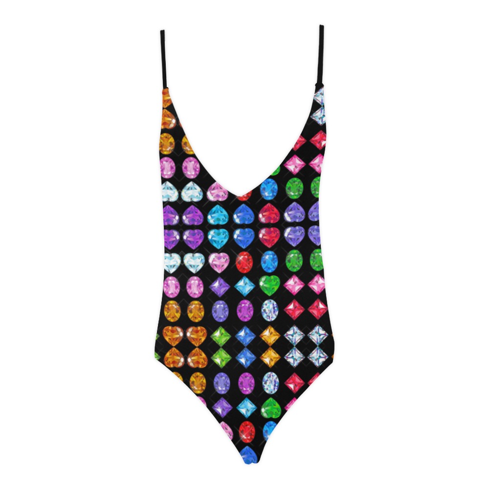 BLING 7 Sexy Lacing Backless One-Piece Swimsuit (Model S10)