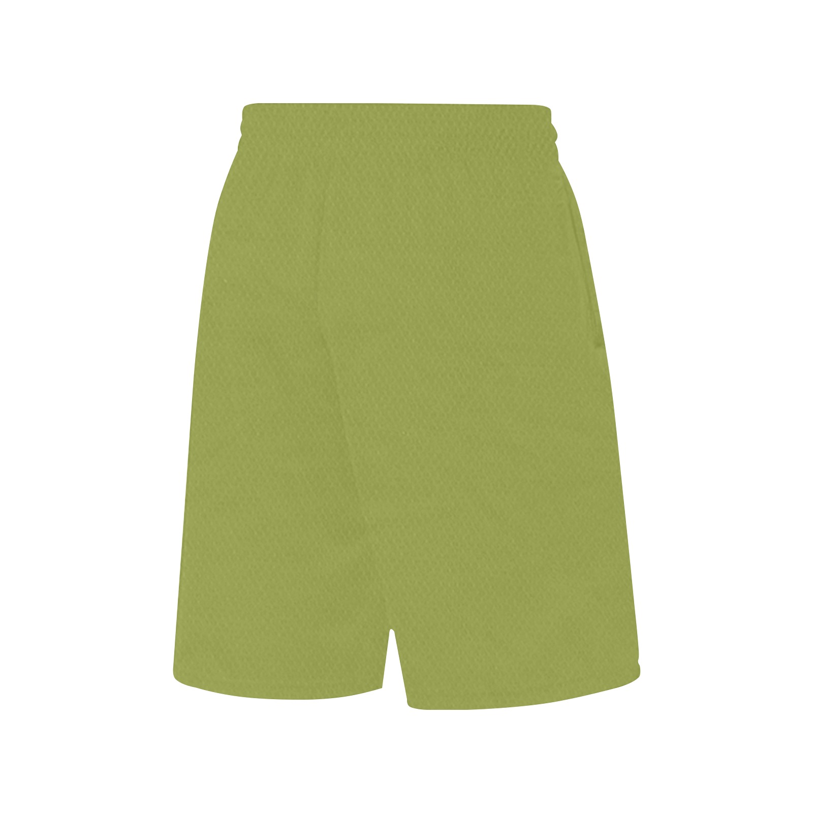 green All Over Print Basketball Shorts with Pocket