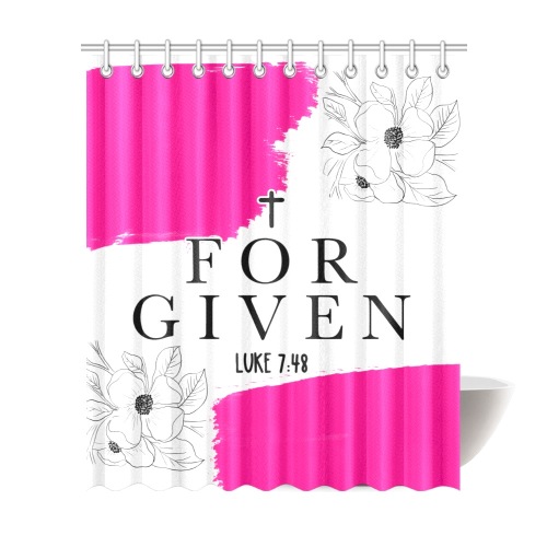 Forgiven shower curtain Shower Curtain 72"x84"