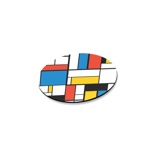 Mondrian De Stijl Modern Round Coaster