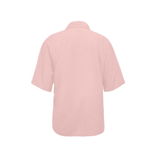 Gossamer Pink All Over Print Hawaiian Shirt for Women (Model T58)