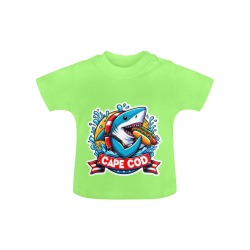 CAPE COD-GREAT WHITE EATING HOT DOG Baby Classic T-Shirt (Model T30)
