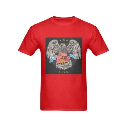 USA Eagle Men's T-Shirt in USA Size (Front Printing Only)