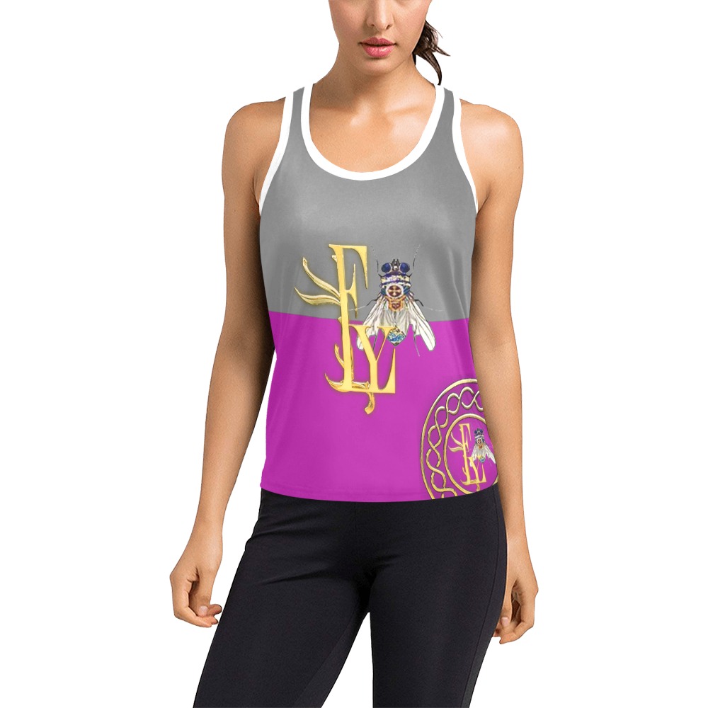 Plates Collectable Fly Collectable Fly Women's Racerback Tank Top (Model T60)