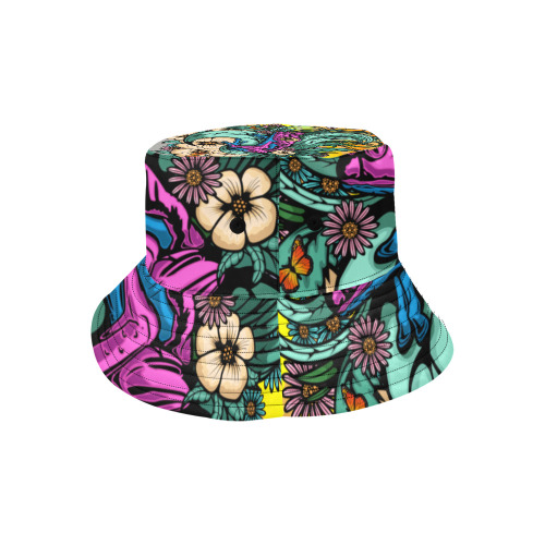 Summer Tree Frog All Over Print Bucket Hat for Men