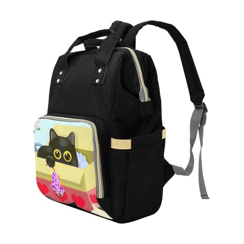 Mousey Cat Multifunctional Diaper Backpack Multi-Function Diaper Backpack/Diaper Bag (Model 1688)