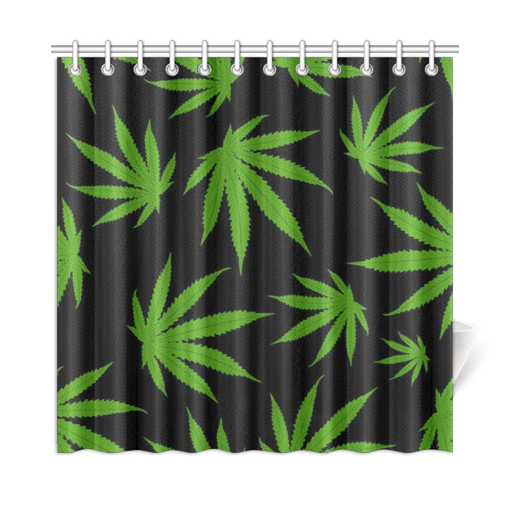 Cannabis Shower Curtain 72"x72"