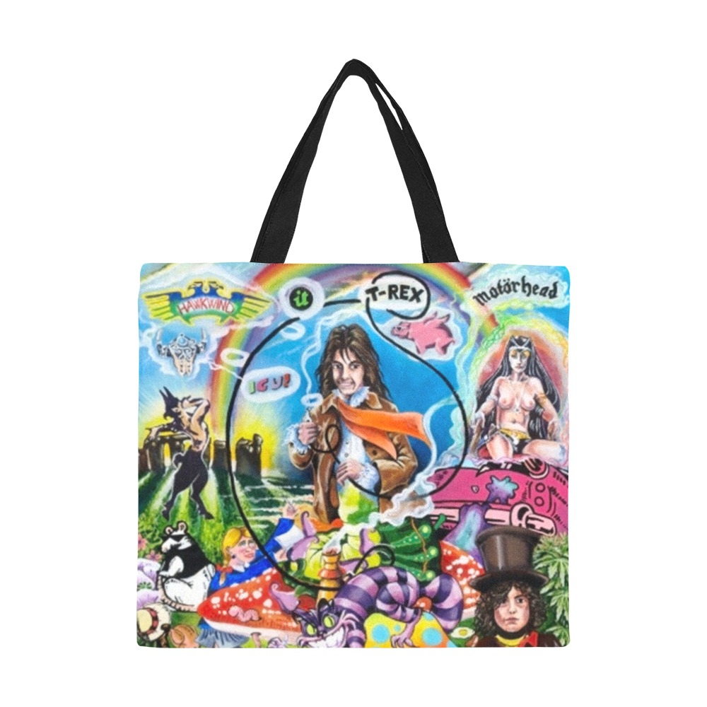 The Took Book artwork by Kirsty Sloman All Over Print Canvas Tote Bag/Large (Model 1699)