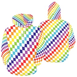 Geometric Rainbow Abstract 2 All Over Print Hoodie for Men (USA Size) (Model H13)