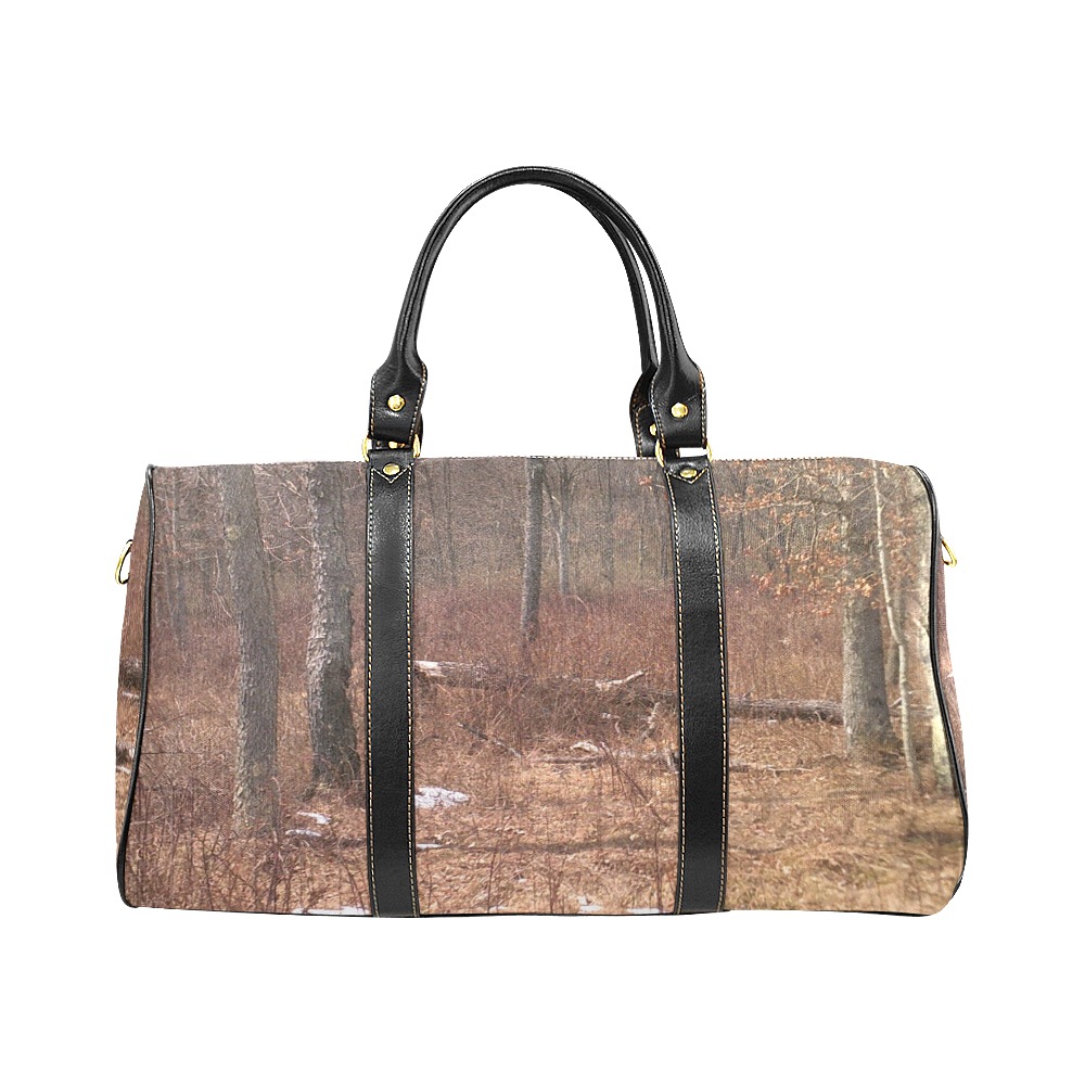 Falling tree in the woods New Waterproof Travel Bag/Small (Model 1639)