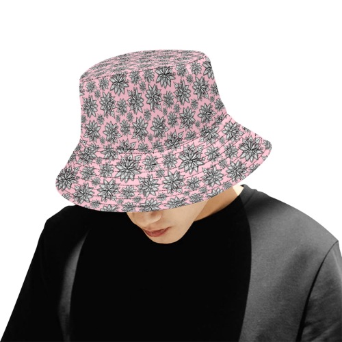 Creekside Floret - pale pink Unisex Summer Bucket Hat