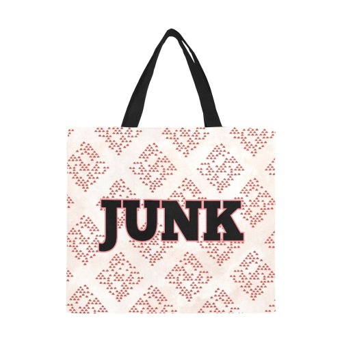 JUNK All Over Print Canvas Tote Bag/Large (Model 1699)