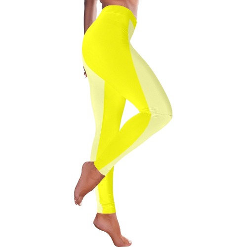 yellowhalf Women's Low Rise Leggings (Invisible Stitch) (Model L05)
