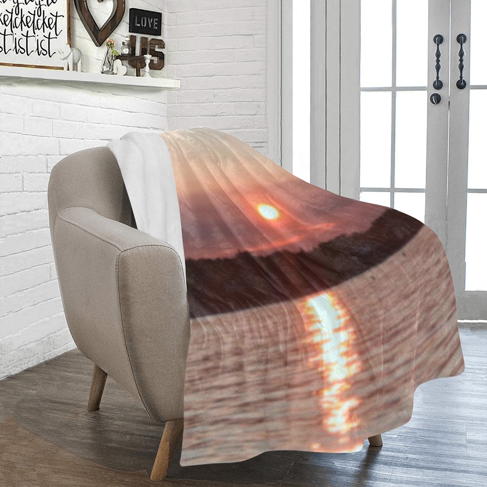 Glazed Sunset Collection Ultra-Soft Micro Fleece Blanket 50"x60"