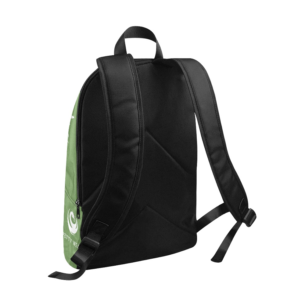 Never Sleep Green Backpack Fabric Backpack for Adult (Model 1659)