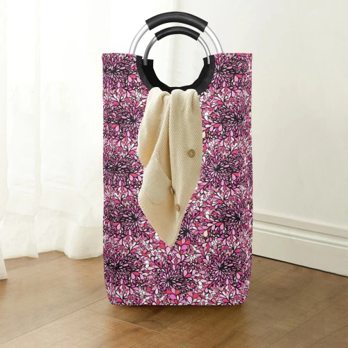 Raspberry Splash Square Laundry Bag