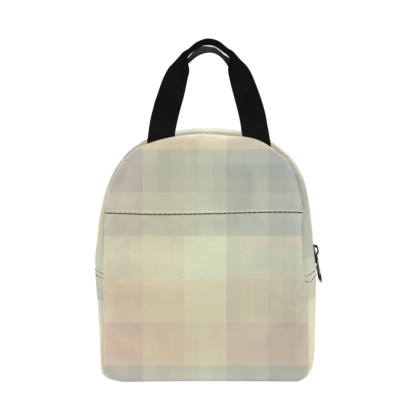 Candy Sweet Pastel Pattern Checkers Zipper Lunch Bag (Model 1720)