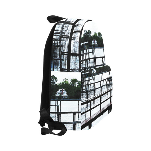 Docks On The River 7580 Unisex Classic Backpack (Model 1673)