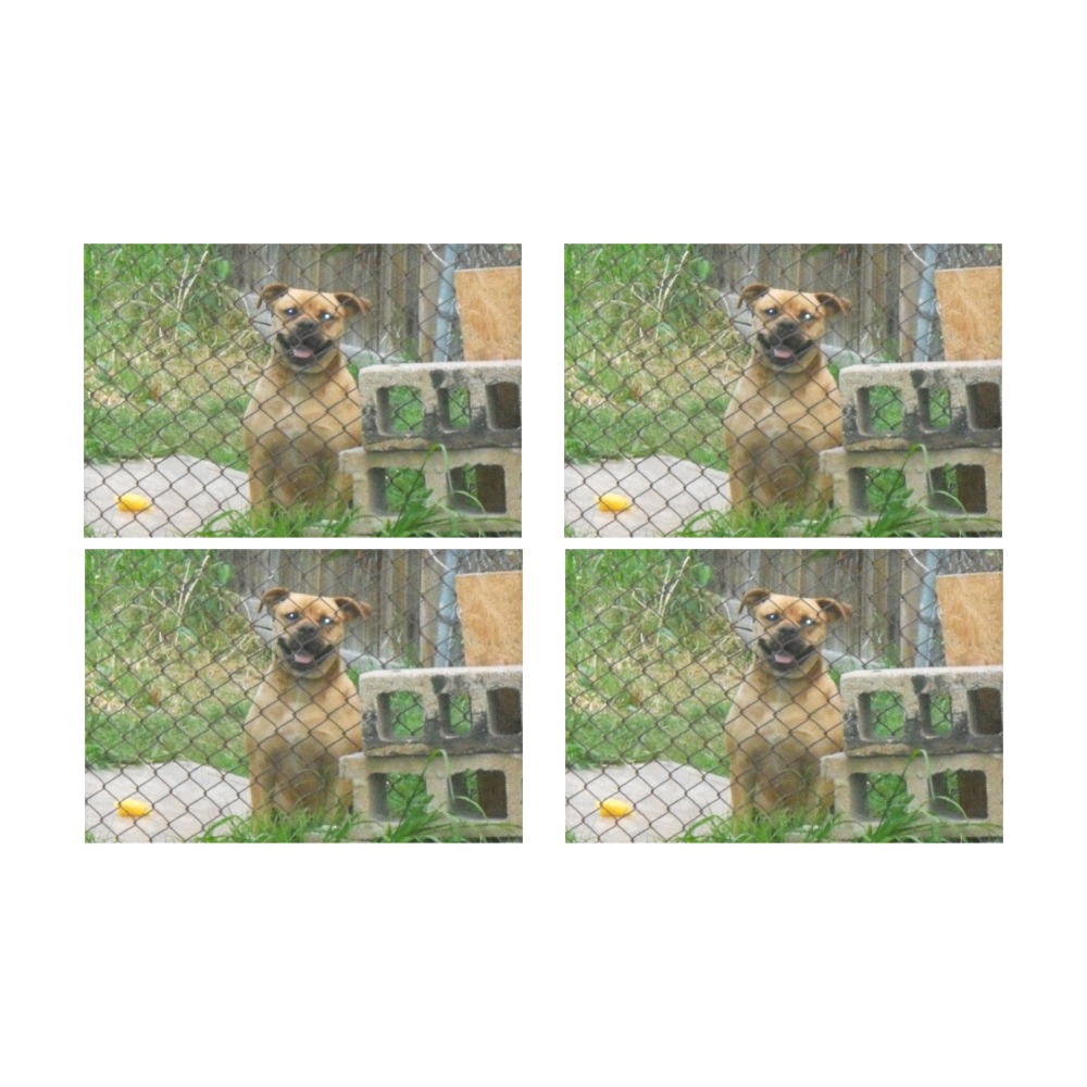 A Smiling Dog Placemat 12’’ x 18’’ (Four Pieces)