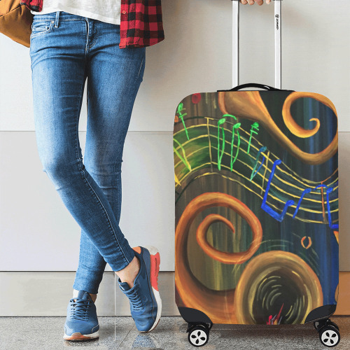 The ART of Music Luggage Cover/Medium 22"-25"