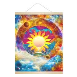 Cosmic Sun Hanging Poster 16"x20"