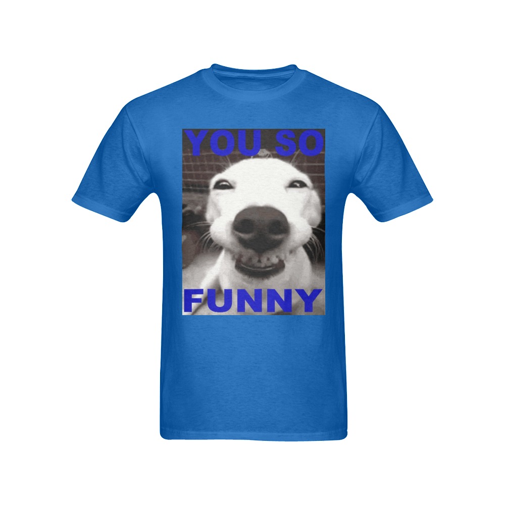 MEME ME MOFO Funny Dog Men's T-Shirt in USA Size (Front Printing Only)
