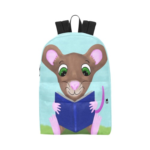 Mouse and book Unisex Classic Backpack (Model 1673)