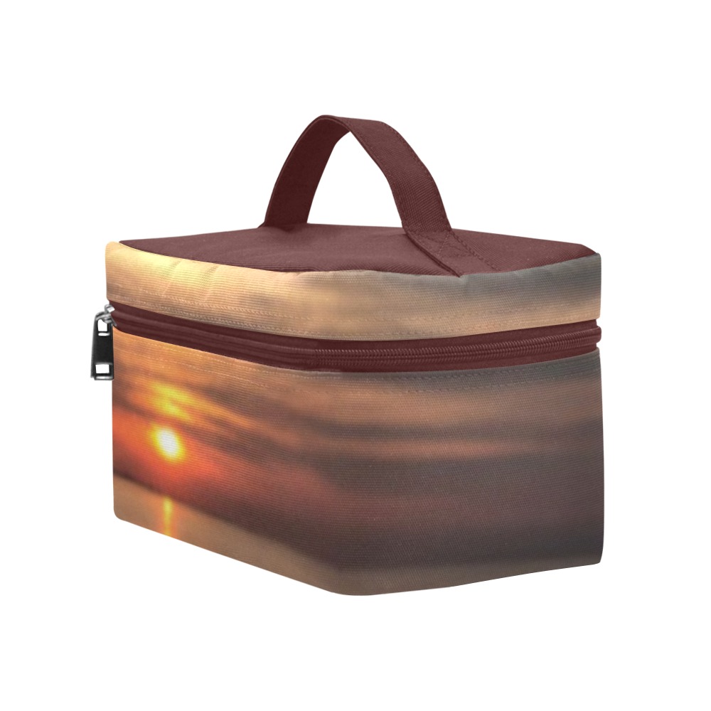 Dark Evening Sunset Collection Cosmetic Bag/Large (Model 1658)