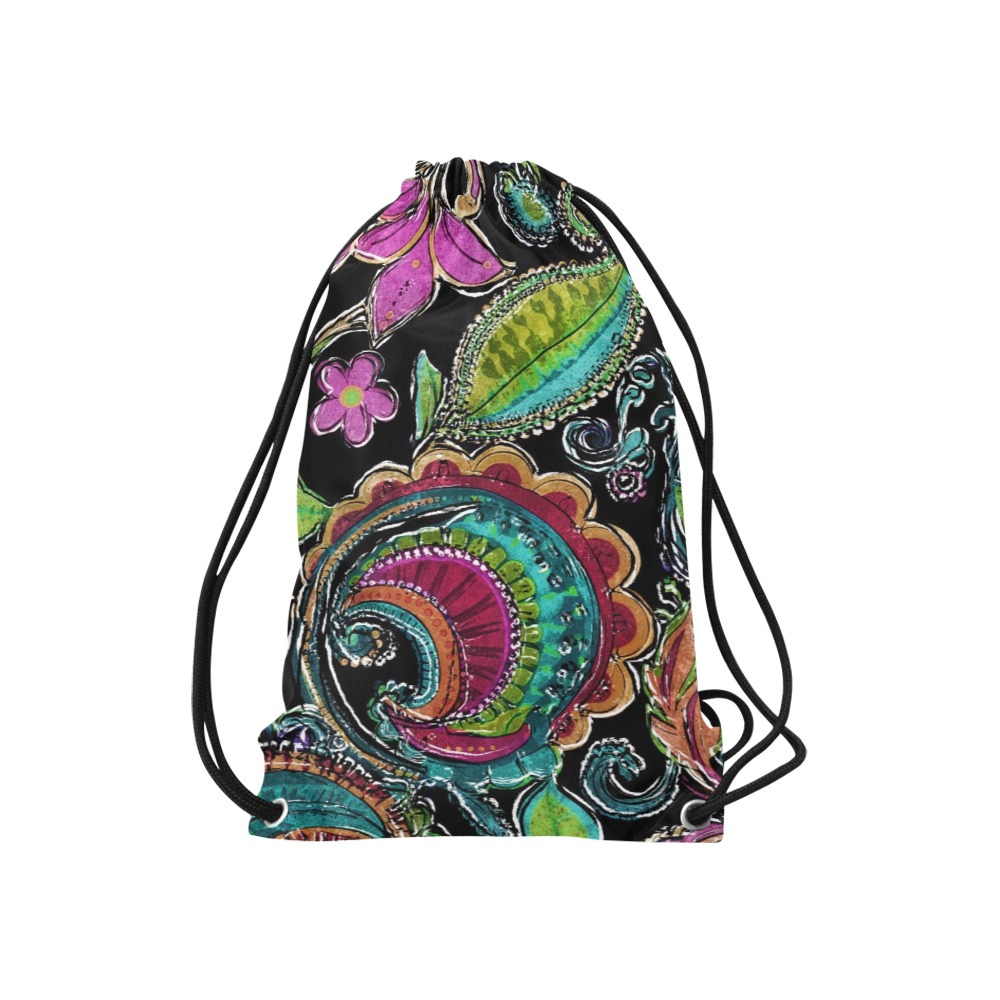 Paisley #2 Small Drawstring Bag Model 1604 (Twin Sides) 11"(W) * 17.7"(H)