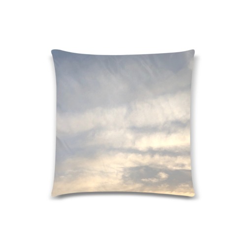 Rippled Cloud Collection Custom Zippered Pillow Case 18"x18"(Twin Sides)