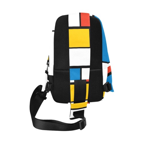 Mondrian De Stijl Modern Chest Bag (Model 1678)