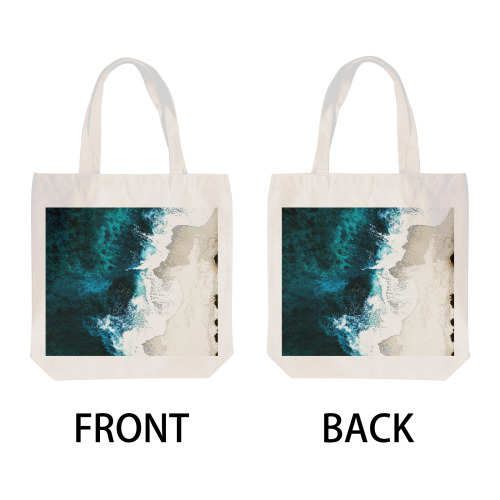 Ocean And Beach Cotton Tote Bag (Two-Sided Printing)
