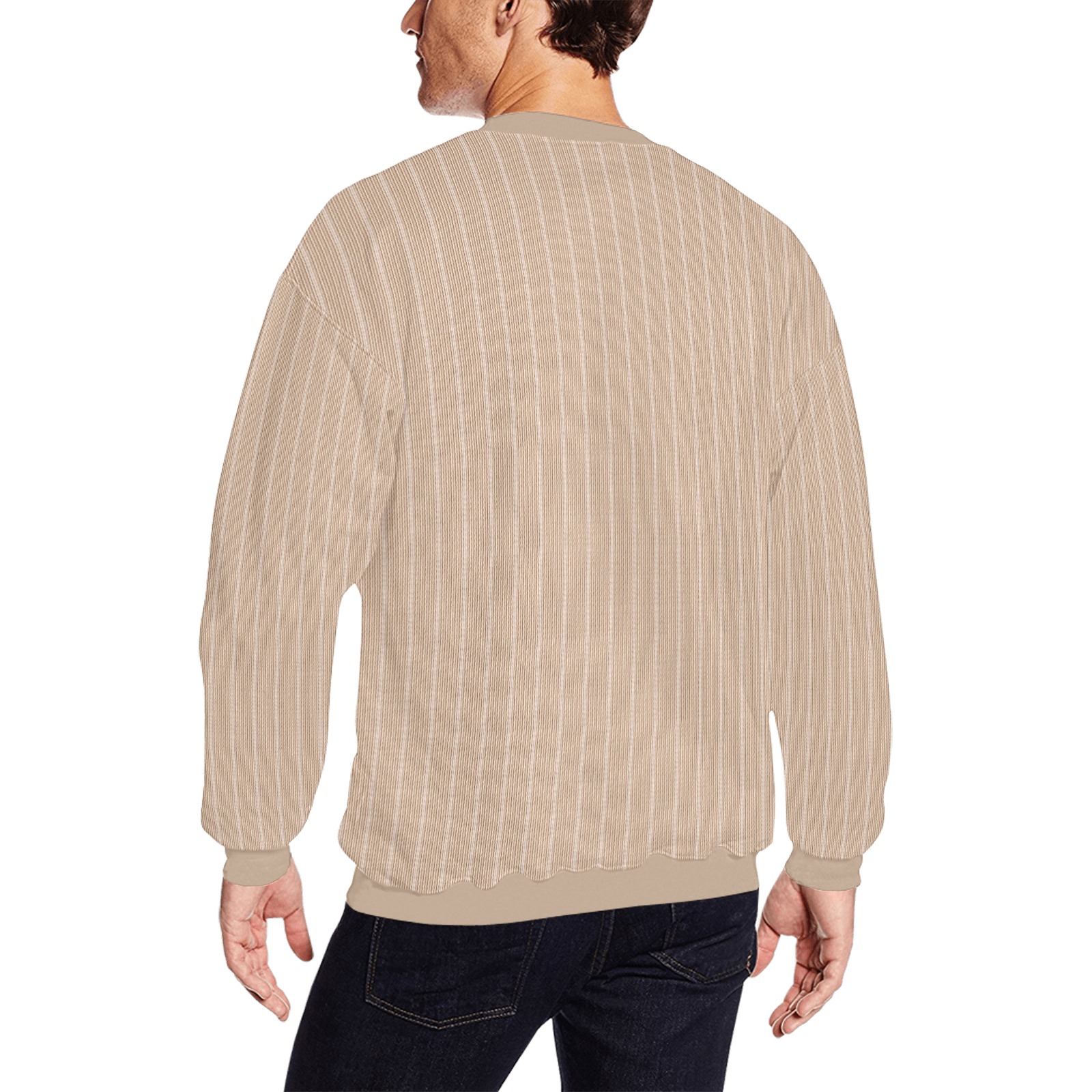 Pugmom  Sweatshirt Unisex Men's Oversized Fleece Crew Sweatshirt (Model H18)
