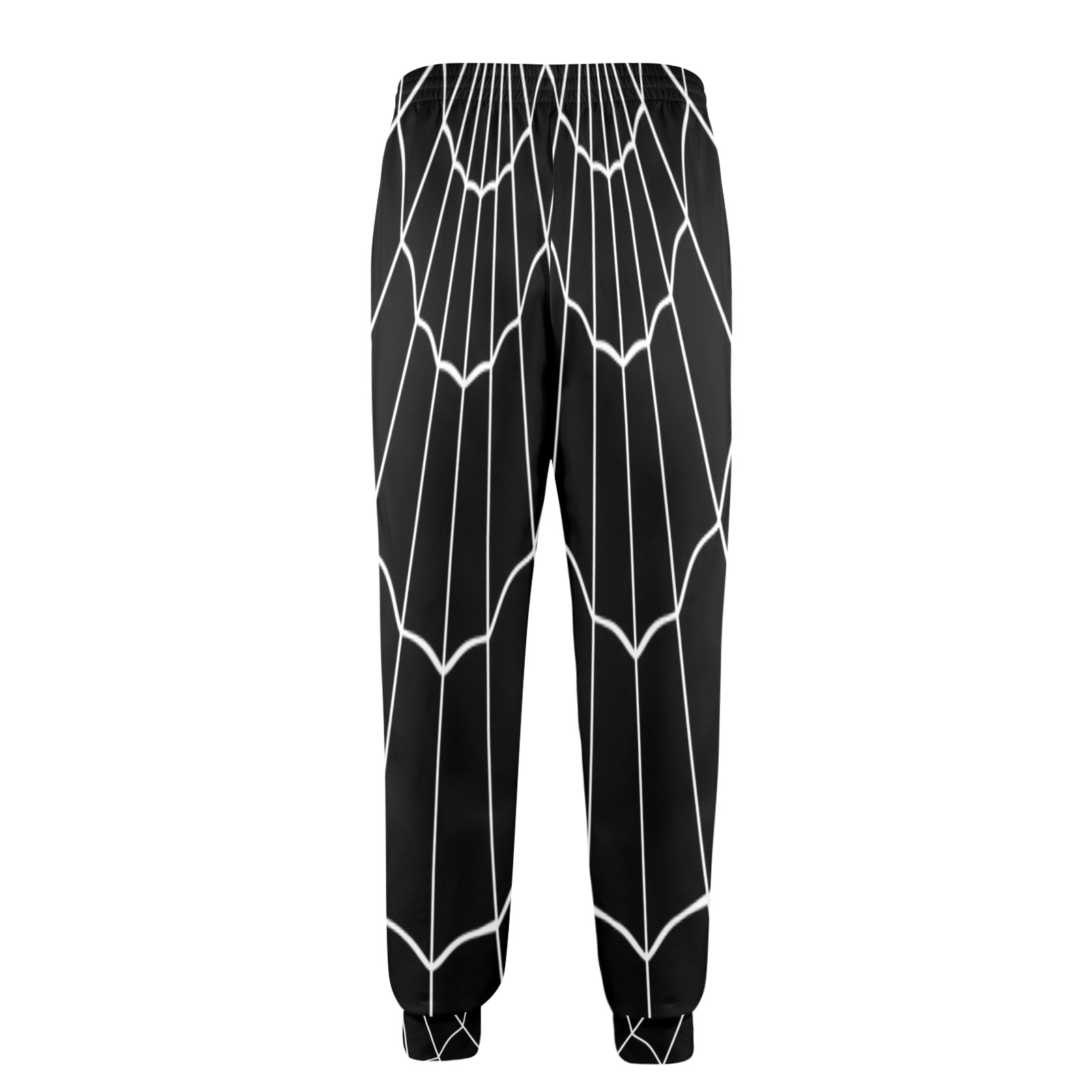 DIONIO Clothing - Black Web Casual Sweatpants Men's Casual Sweatpants (Model L72)