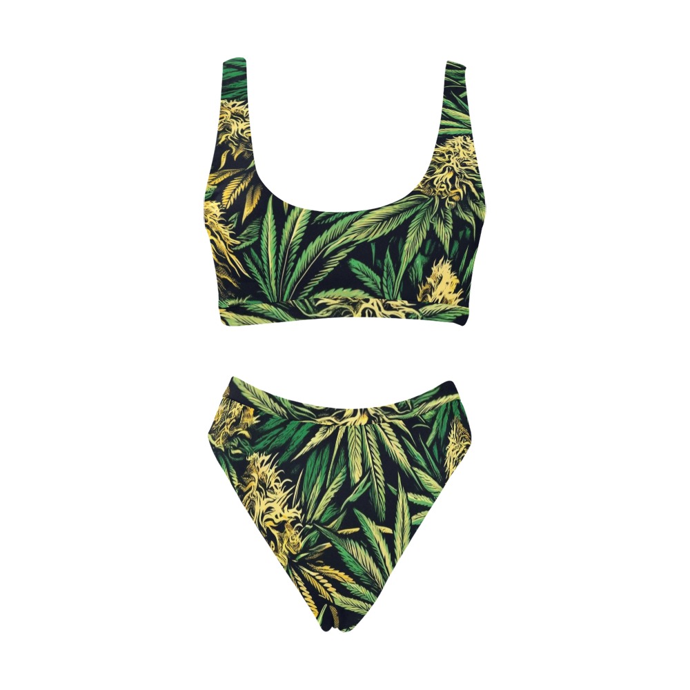 BIG BUD SPORT BIKINI Sport Top & High-Waisted Bikini Swimsuit (Model S07)