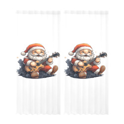 Santa-05 Gauze Curtain 28"x95" (Two-Piece)