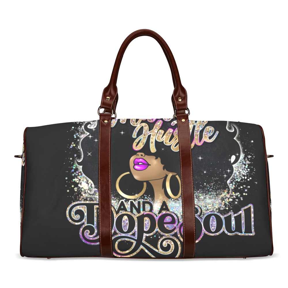 madhustledopesoul black purse Waterproof Travel Bag/Large (Model 1639)