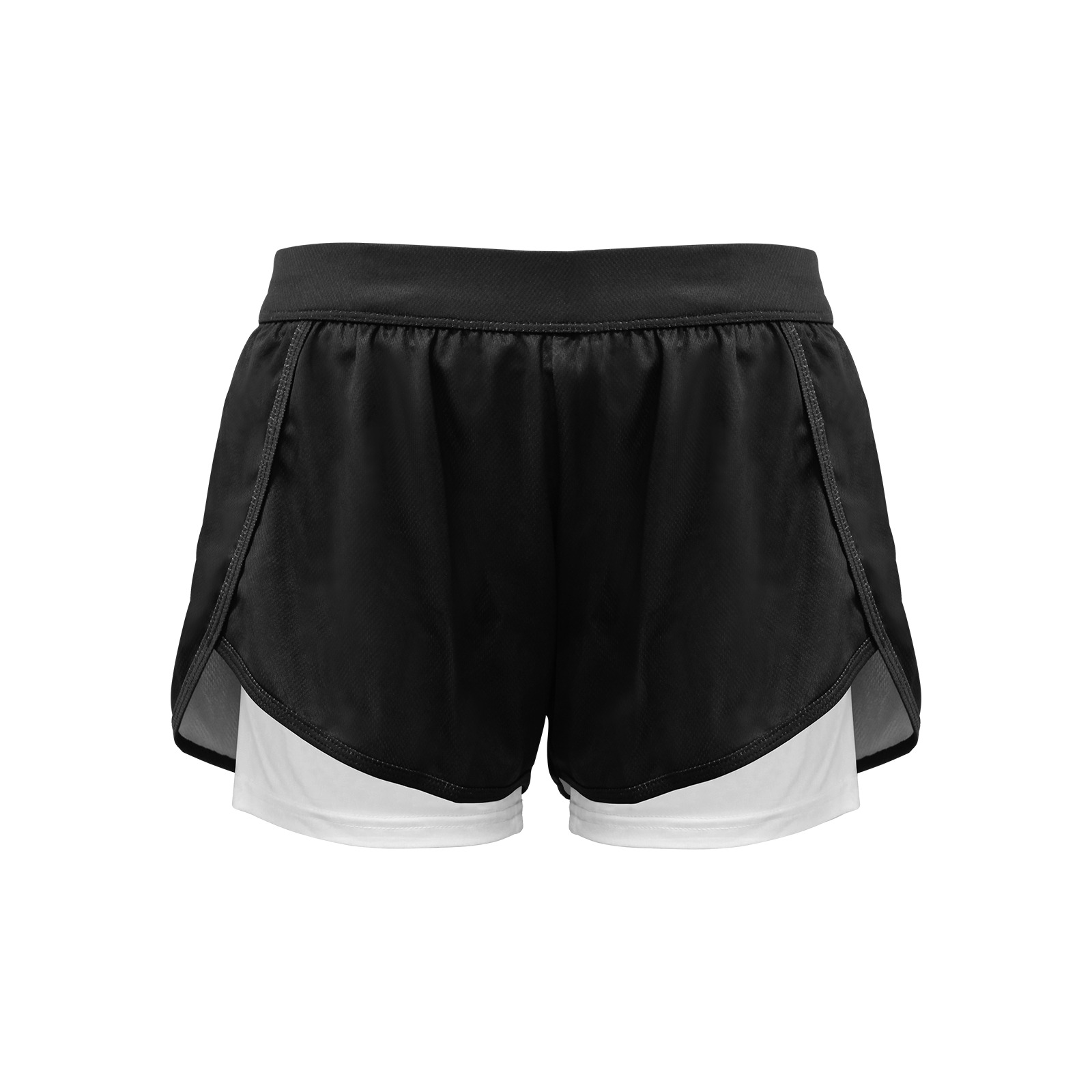 BlackTop Collection Women's Sports Shorts with Compression Liner (Model L63)