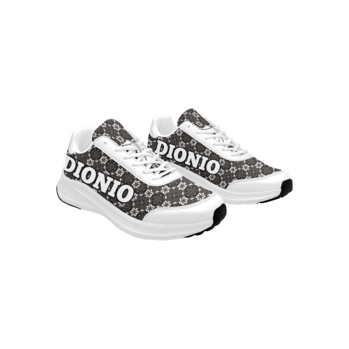 DIONIO - Black Classic Prep Sneakers ( White Alt#2) Men's Mudguard Running Shoes (Model 10092)